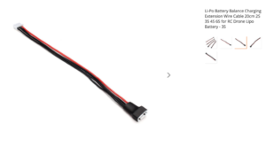 Li-Po Battery Balance Charging Extension Wire Cable 20cm 2S 3S 4S 6S for RC Drone Lipo Battery - 3S