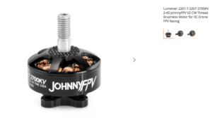 Lumenier 2207-7 2207 2700KV 2-4S JohnnyFPV V2 CW Thread Brushless Motor 