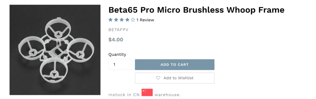 Beta65 Pro Micro Brushless Whoop Frame
